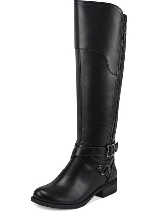 Guess Women's Haydin Faux Leather Riding Boots Black Size 8 MW