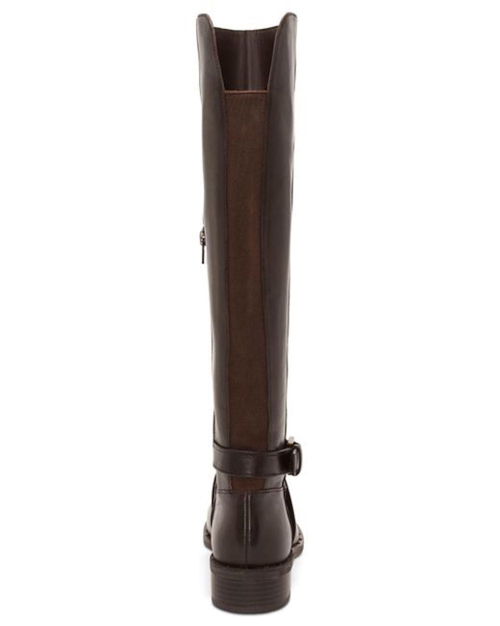Botas femininas de couro Fadoral, bico redondo, cano alto, marrom, tamanho 9, da INC International Concepts