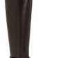 Botas femininas de couro Fadoral, bico redondo, cano alto, marrom, tamanho 9, da INC International Concepts