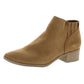Botas femininas American Rag Western Inspiration Tori com bico fino e salto bloco, com zíper, marrom, tamanho 11 M