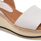 Sandália feminina plataforma aberta de couro Petra André Assous para ocasiões especiais, branca, tamanho 9M