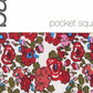Lenço de bolso floral Charter masculino Bar III vermelho tamanho regular