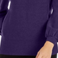 Alfani Suéter Feminino Gola Falsa Enfeitado Roxo Tamanho Pequeno