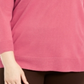 Karen Scott Suéter Feminino Gola Canoa Rosa Tamanho 2X