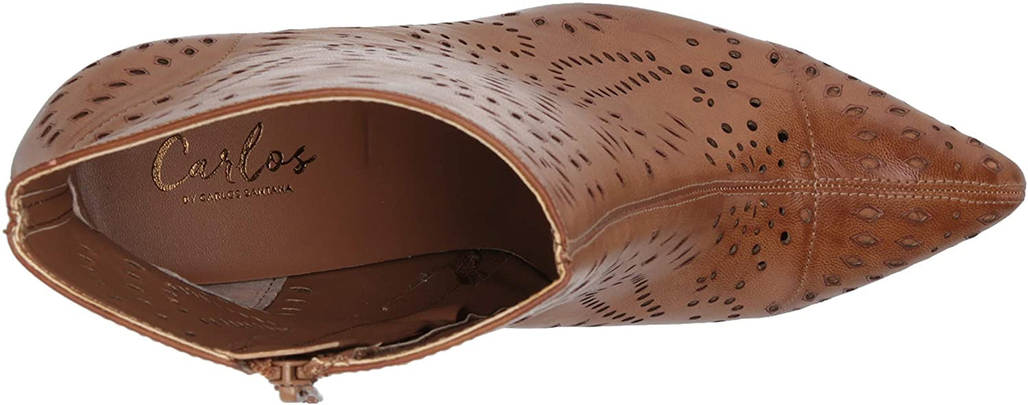 Botas femininas Carlos By Carlo Santana Taryn bico fino, tamanho 7,5 M, marrom