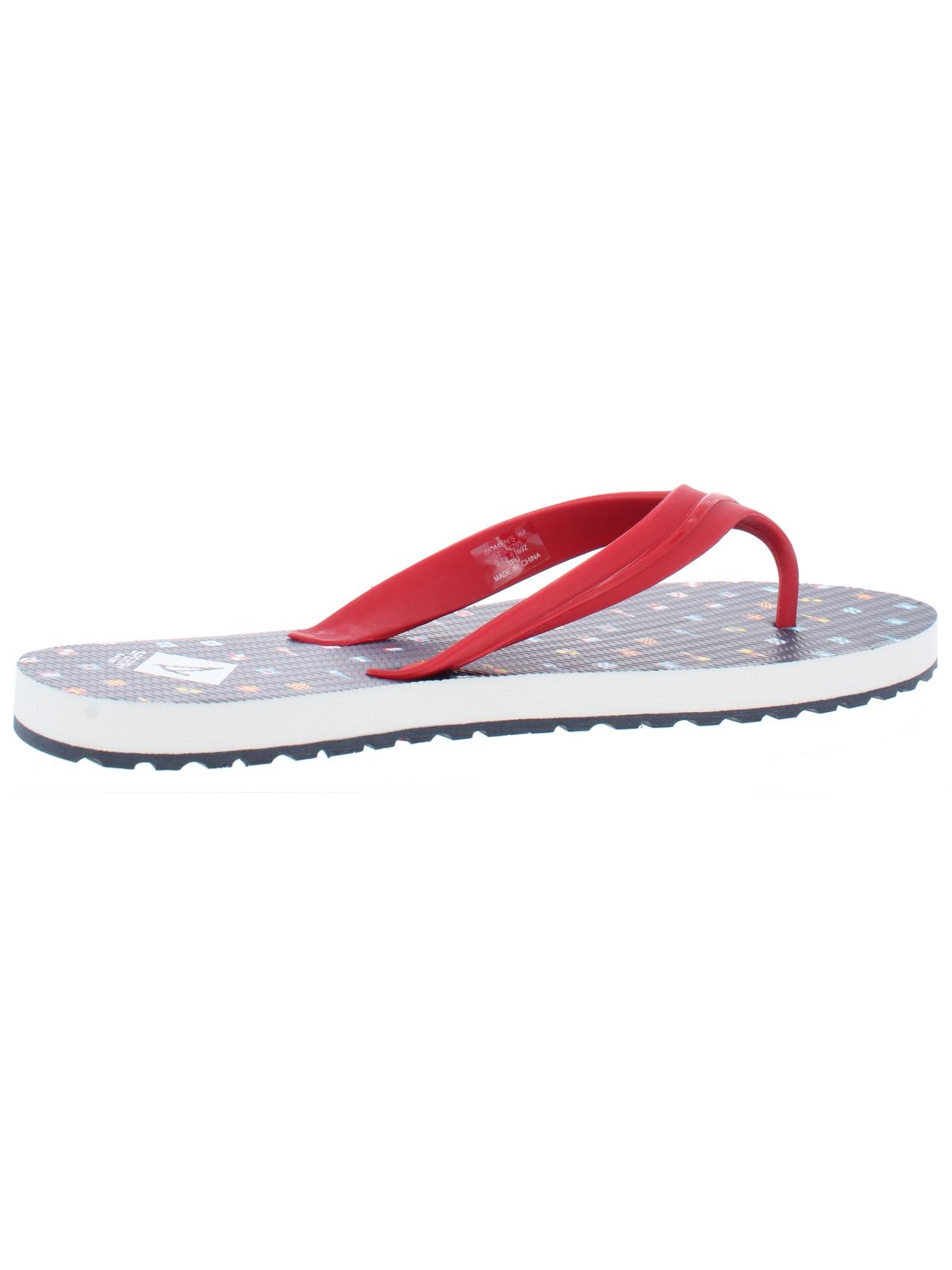 Chinelo Sperry Warf Thong Slip-on Feminino Vermelho Tamanho 8 M