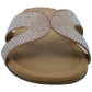 Material Girl Sandálias Femininas Macelina Abertas Casuais Slide Rosa Tamanho 7 M