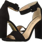 Salto alto feminino com tira no tornozelo, preto, tamanho 11 M, da Chinese Laundry