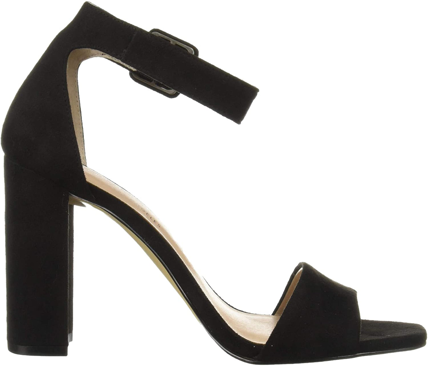 Salto alto feminino com tira no tornozelo, preto, tamanho 11 M, da Chinese Laundry