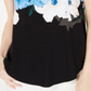 Blusa Alfani Feminina com Estampa de Ondas e Gola Alta Azul Tamanho Pequeno