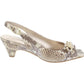 Sandálias Karen Scott Amberr Texturizadas Peep Toe Slingback Marrom Tamanho 5 M