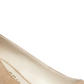 Anne Klein Nora Slip-on Feminino Bico Fino Salto Bloco Bege Tamanho 5M
