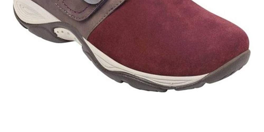 Sapatos Mule Easy Spirit Strap Equip Suede Feminino Vermelho Tamanho 6,5 M