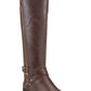 Botas de montaria Guss Haydin Faux Leather para mulheres, marrom, tamanho 7,5 MW