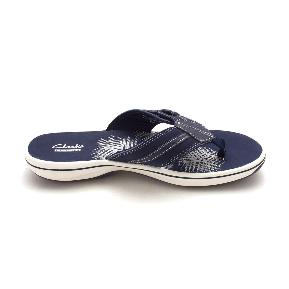 Clarks Brinkley Bree Open Toe Casual Feminino - Azul Marinho Tamanho 8 M