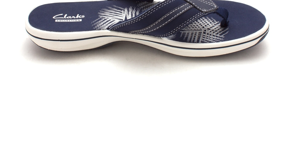 Clarks Brinkley Bree Open Toe Casual Feminino - Azul Marinho Tamanho 8 M