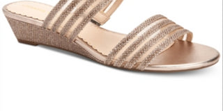 Charter Club Graceyy Fabric Sandálias plataforma casuais abertas para mulheres, cinza, tamanho 8,5 M