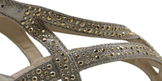 Sandálias femininas Charter Club Kelsah com tiras formais e bico aberto, tamanho 11, Platino