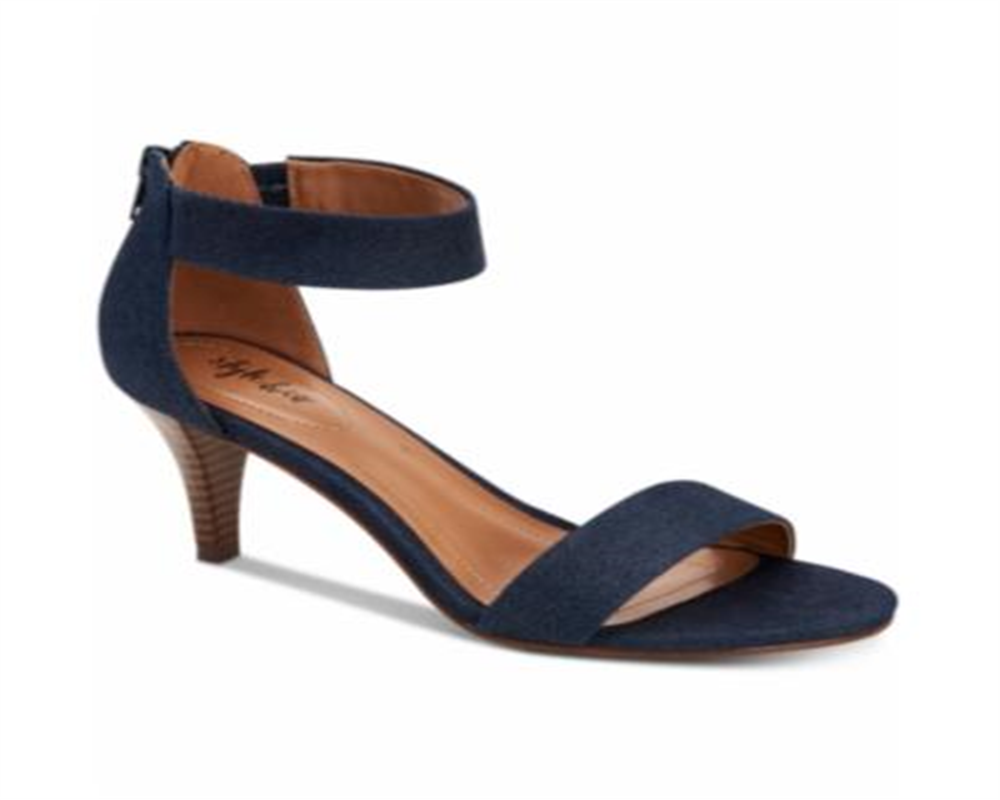 Sandálias femininas casuais Paycee com tira no tornozelo, estilo &amp; co, tamanho 12 M, azul