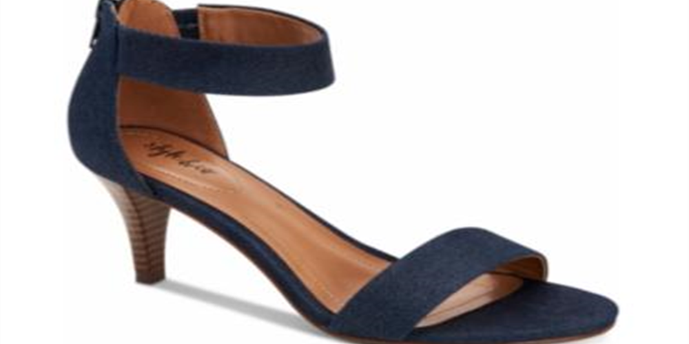 Sandálias femininas casuais Paycee com tira no tornozelo, estilo &amp; co, tamanho 12 M, azul
