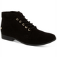 Botas femininas Charter Club com bico redondo e salto bloco, cadarço, pretas, tamanho 9,5 M