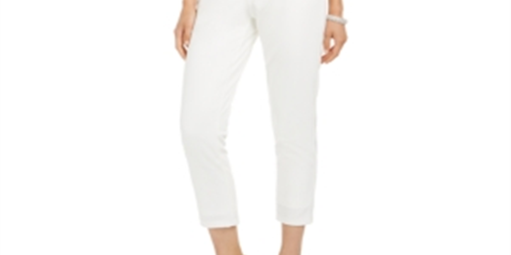 Macacão feminino Adrianna Papell com um ombro só, branco, tamanho 18