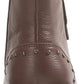 Botas de combate femininas American Rag Tatum Leather Studded, marrom, tamanho 9 M