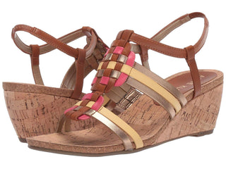 Sandália Anabela Sport Tilly Feminina Anne Klein Marrom Multi Tamanho 9,5 M