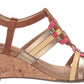 Sandália Anabela Sport Tilly Feminina Anne Klein Marrom Multi Tamanho 9,5 M