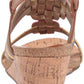Sandália Anabela Sport Tilly Feminina Anne Klein Marrom Multi Tamanho 9,5 M