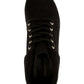 Botas femininas Charter Club Crissie com cadarço, casuais, pretas, tamanho 7,5 M