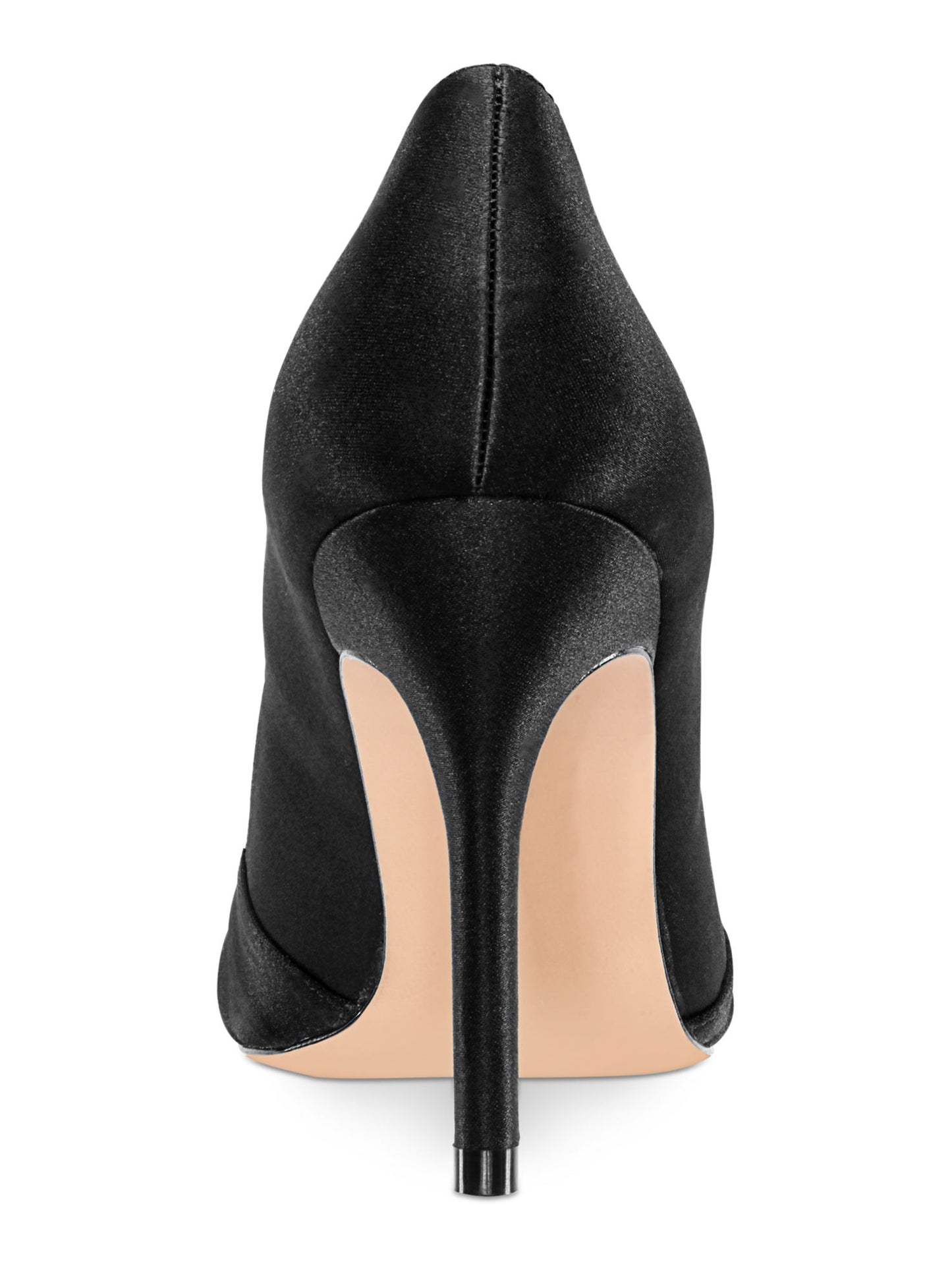 Nina Women's Crisscross Straps Padded Plissado Comfort Rhiyana Round Toe Stiletto Slip-on Couro Vestido Sapatos Pretos Tamanho 9,5 M