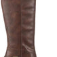 Bota feminina American Rag Emilee de couro sintético até o joelho, marrom, tamanho 10 M