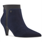 Botas femininas Bandolino Bari com palmilha acolchoada e bico fino, tamanho 7,5 M, azul