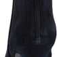 Botas femininas Bandolino Bari com palmilha acolchoada e bico fino, tamanho 7,5 M, azul