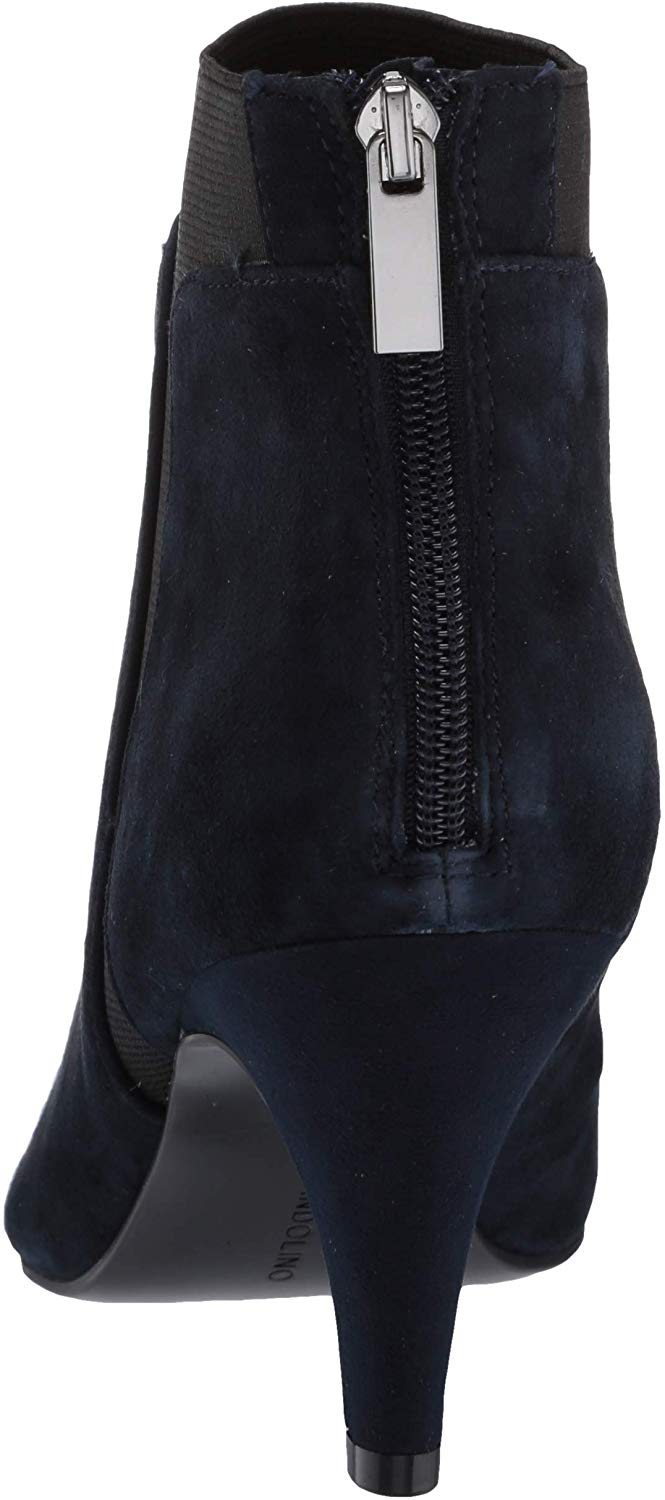 Botas femininas Bandolino Bari com palmilha acolchoada e bico fino, tamanho 7,5 M, azul