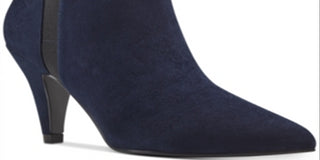 Botas femininas Bandolino Bari com palmilha acolchoada e bico fino, tamanho 7,5 M, azul
