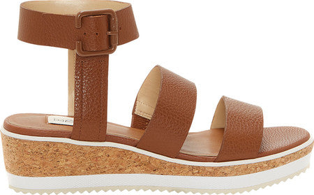 Sandálias femininas ED Ellen DeGeneres Stassi com tiras e salto plataforma, marrom, tamanho 6,5 M