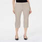 Calça Capri Petite Feminina Alfani Bege Polido Marrom Tamanho 2 P