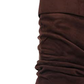 Brinley Co. Bota feminina de cano médio em microsuede com salto largo e cano alto, marrom, tamanho 6,5