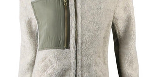 Casaco de inverno texturizado com zíper Free People feminino, marrom, tamanho pequeno