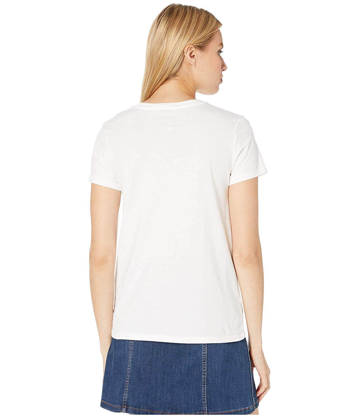 Camiseta Levi's Feminina de Algodão com Logo Gráfico, Branca, Tamanho P