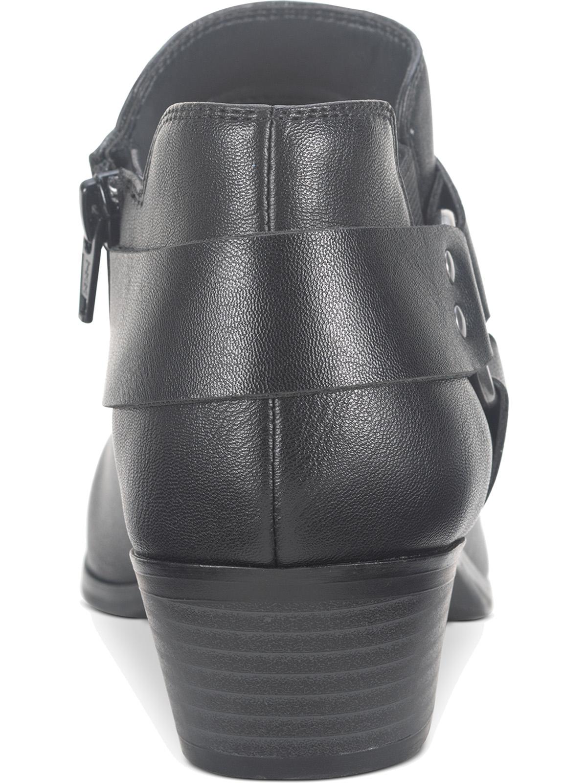Botas femininas estilo &amp; co Winnde de couro com bico amendoado, tamanho 6,5 M, pretas