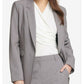 Blazer feminino DKNY com botões para usar no trabalho, cinza, tamanho 18