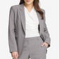 Blazer feminino DKNY com botões para usar no trabalho, cinza, tamanho 18