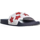 Sandálias femininas Kenneth Cole Reaction Pool Spash Stars Slide, vermelhas, tamanho 9 M