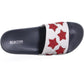 Sandálias femininas Kenneth Cole Reaction Pool Spash Stars Slide, vermelhas, tamanho 9 M