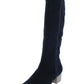 Botas femininas acima do joelho em camurça sintética Finnly da Style &amp; Co, pretas, tamanho 5 M