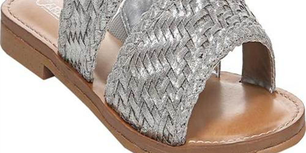 Carlos by Carlos Santana Holly Flats Microsuede Feminino Prateado Tamanho 10M