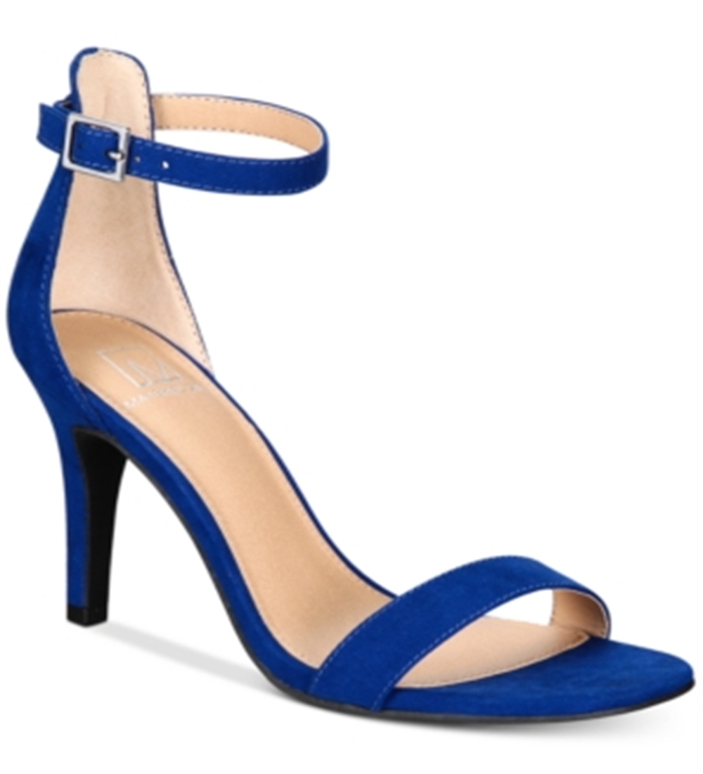 Material Girl Blaire Sandálias Femininas de Duas Peças Azul Tamanho 5 M